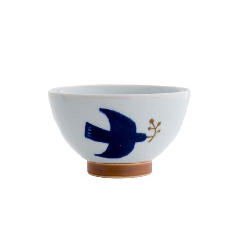 波佐見焼　kukka lokki 　茶碗 ブルー日本製